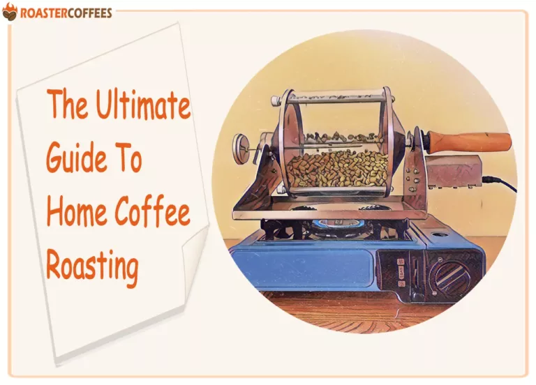 Roasting coffee beans on a gas stove with a home coffee roaster