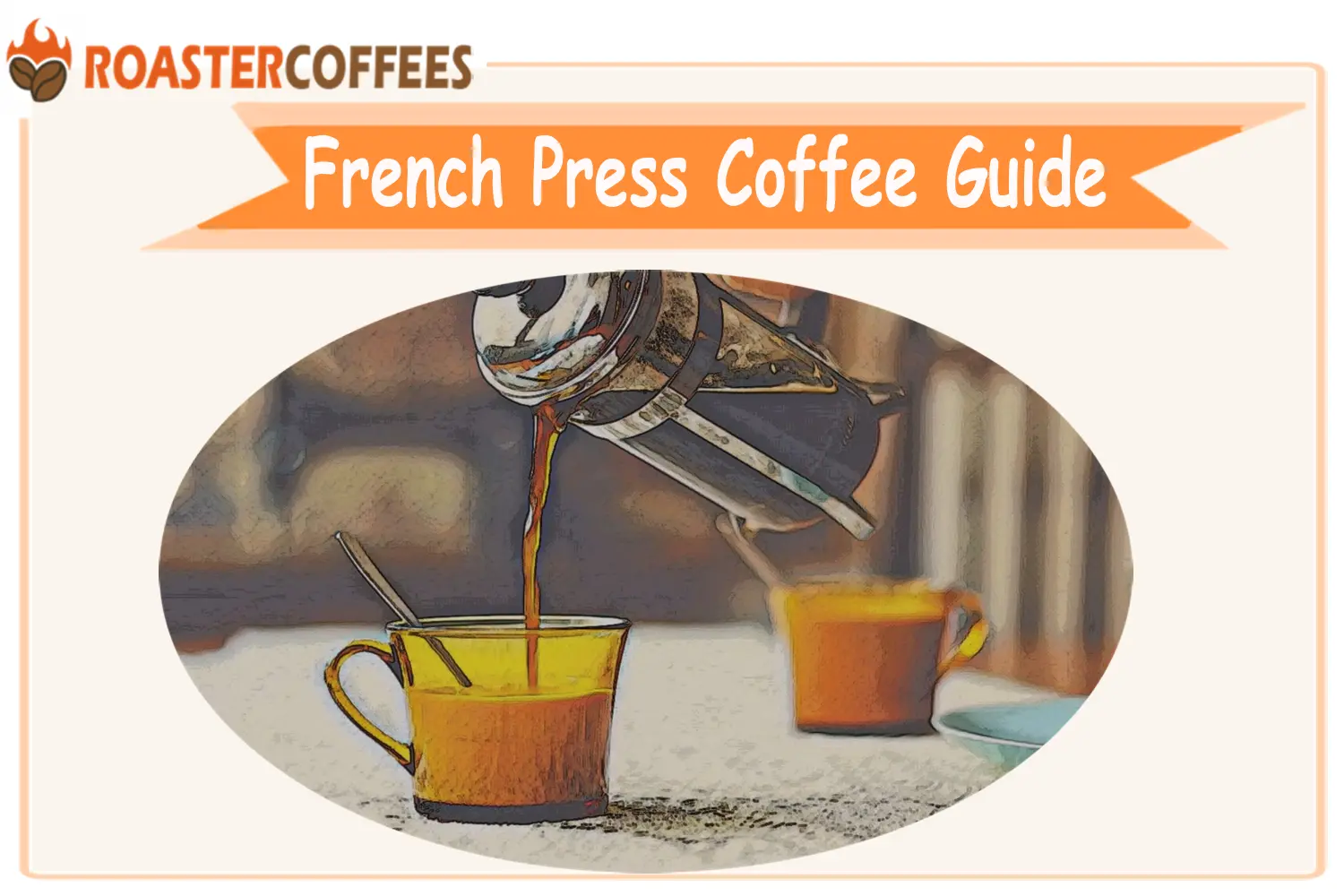 Pouring Out The French Press Coffee