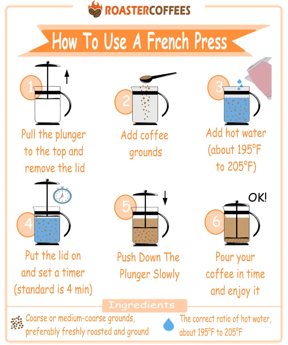Making French Press Coffee Step By Step